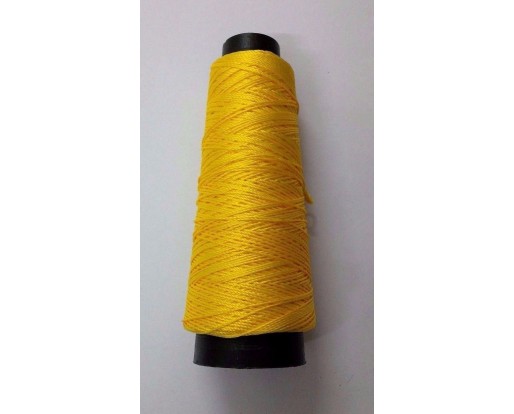YELLOW - 175+ Yards Viscose Rayon Art Silk Thread Yarn - Embroidery Crochet Knitting Lace Trim Jewelry